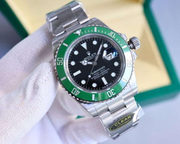 DM_20251114193952_003 Rolex Submariner, crown at 6 o'clock, clean Factory,high-end. Platinum markers won't fade! Authentic 41mm case.(6Colors -1)