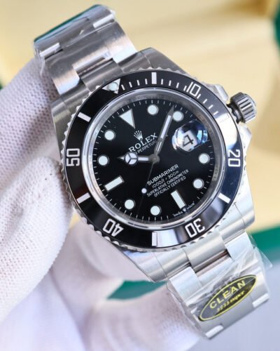 DM_20251114213138_001 Rolex Submariner, crown at 6 o'clock, clean Factory,high-end. Platinum markers won't fade! Authentic 41mm case.(6Colors-2)