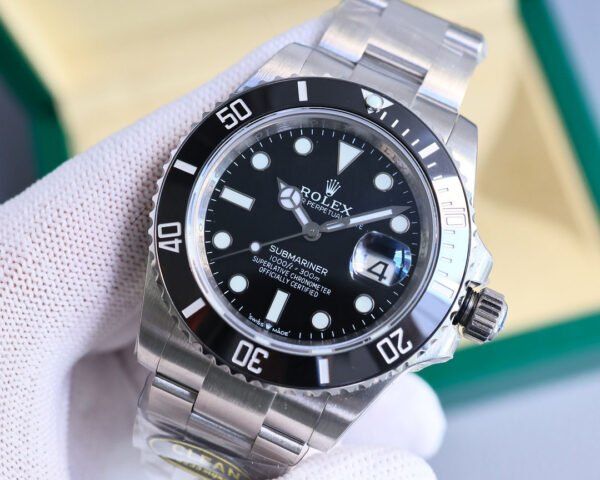 DM_20251114213138_002 Rolex Submariner, crown at 6 o'clock, clean Factory,high-end. Platinum markers won't fade! Authentic 41mm case.(6Colors-2)