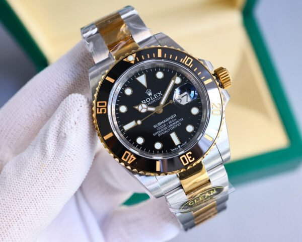 DM_20251114214926_004 Rolex Submariner, crown at 6 o'clock, clean Factory,high-end. Platinum markers won't fade! Authentic 41mm case.(6Colors-3)