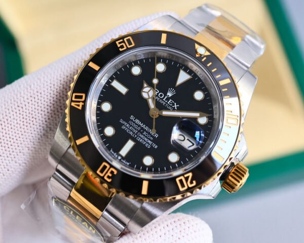 DM_20251114214926_005 Rolex Submariner, crown at 6 o'clock, clean Factory,high-end. Platinum markers won't fade! Authentic 41mm case.(6Colors-3)