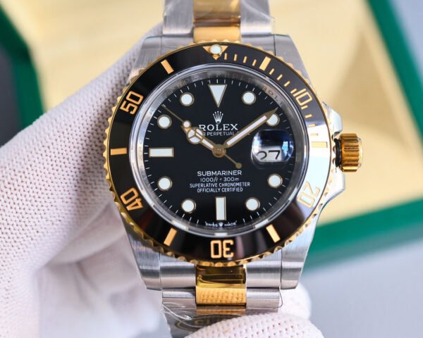 DM_20251114214926_006 Rolex Submariner, crown at 6 o'clock, clean Factory,high-end. Platinum markers won't fade! Authentic 41mm case.(6Colors-3)