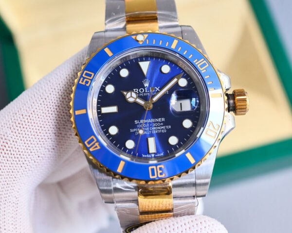 DM_20251114215648_003 Rolex Submariner, crown at 6 o'clock, clean Factory,high-end. Platinum markers won't fade! Authentic 41mm case.(6Colors-4)