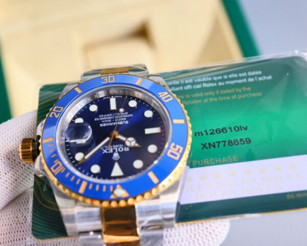 DM_20251114215648_004 Rolex Submariner, crown at 6 o'clock, clean Factory,high-end. Platinum markers won't fade! Authentic 41mm case.(6Colors-4)