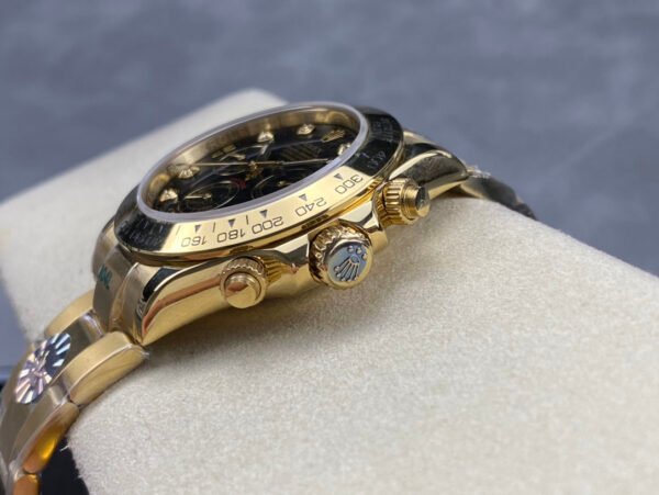 DM_20251116161246_004 Rolex Daytona,18K Gold. diamond. automatic mechanical movement, stainless steel case, ceramic bezel, 40mm