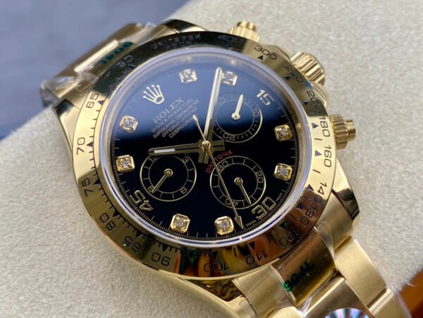 DM_20251116161246_008 Rolex Daytona,18K Gold. diamond. automatic mechanical movement, stainless steel case, ceramic bezel, 40mm